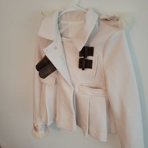 Seachik Size 0 Color cream/white Coat